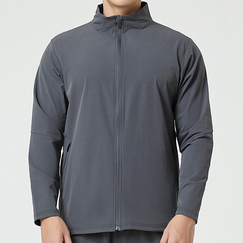 Mens Gym Sports Jacket Windbreaker Outdoor Long Sleeve Full Zip Jacket Active Athletic Running Outdoor Jackets – Jackets and Jacket price