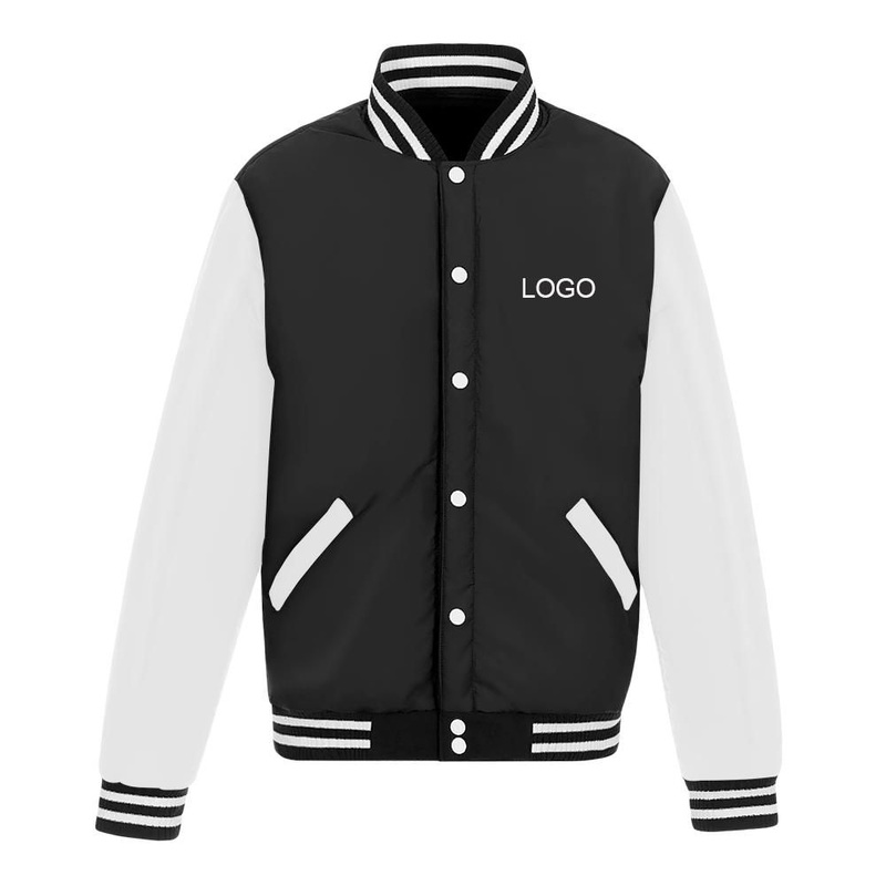 Winter Jackets Men Baseball Contrast Color Buttons Custom Logo Coats for Men – Baseball Jacket and Baseball Jacket Men price