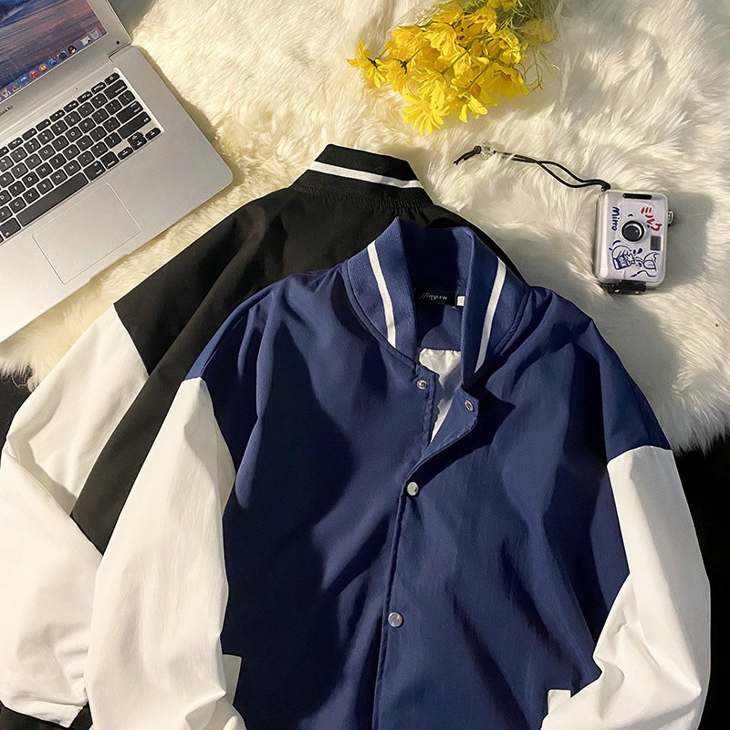 Youth Letterman Hiphop Button Oversized Light Women Sports Bomber Jacket Men Varsity Jacket – Bomber Jacket Men Varsity Jacket and Women Bomber Jacket price