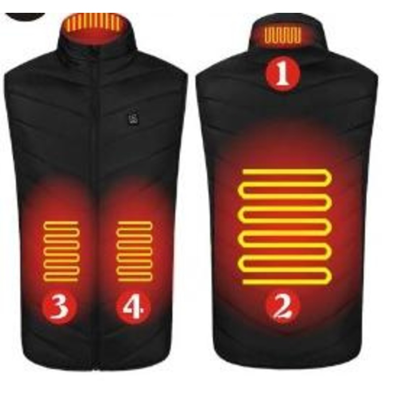 2023hot Sale Black Cotton$Down Feather Jacket Heated Vest Heated Jackets 5V, 7.4V – Heated Jackets and Black Heating price