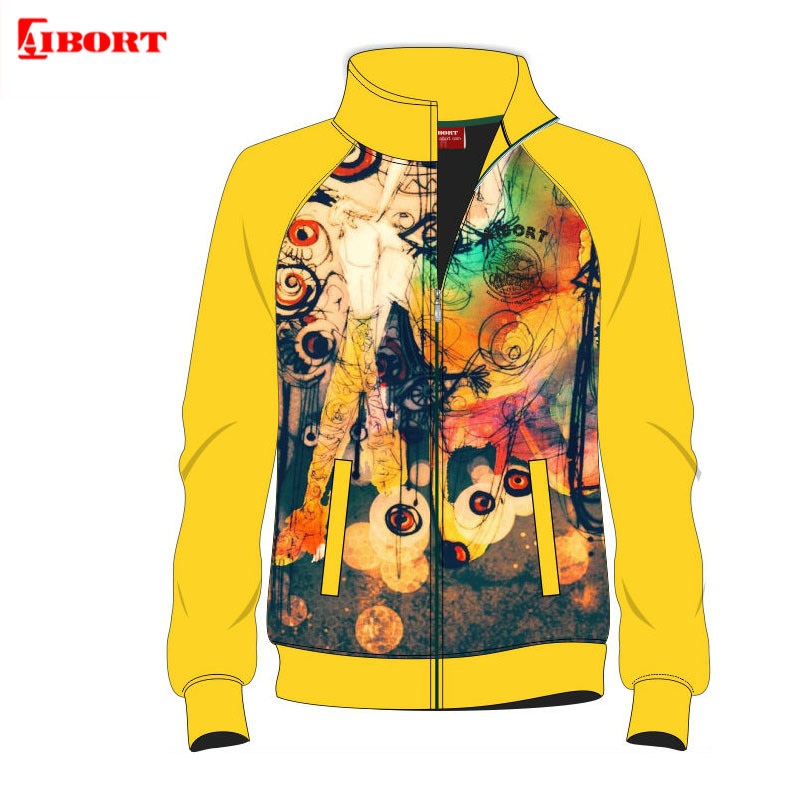 Aibort Customized Sublimation Sportswear Zipper Men Sport Tracksuit Custom Baseball Jacket – Clothing and Polo Shirt price
