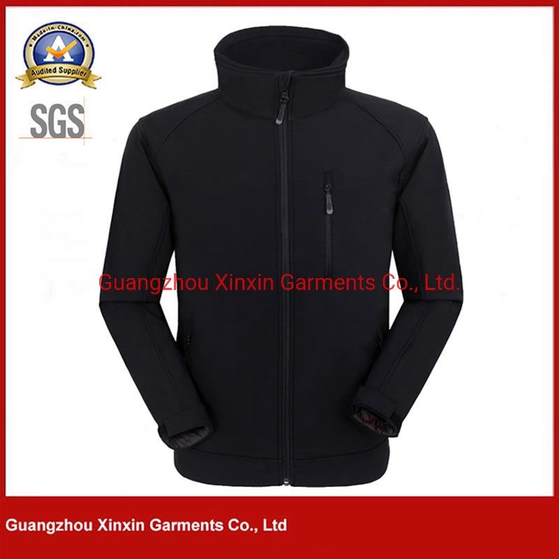 Autumn Mens Knitted Fleece Black Coats OEM Softshell Jacket (J530) – Softshell Coats and Knit Jacket price