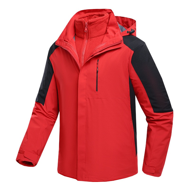 Custom High Quality Men Hooded Jacket Thermal Fleece Ski Suit Outdoor Hiking Jackets Men Women Waterproof Breathable Coat – Softshell Jacket and Ski Jacket price