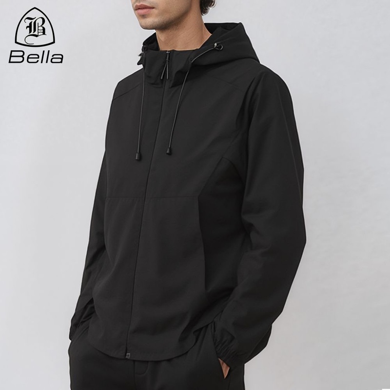Custom Lightweight Full Zipper Raincoat Sports Hooded Jacket Waterproof Windbreaker Cycling Golf Outdoor Hiking Jackets – Hooded Jackets and Man Jackets price