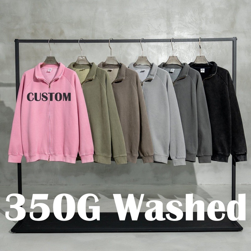 Custom Logo Printing Unisex Hight Quality 350GSM Premium Cotton Blank Plain Luxury Outdoor Designer Zipper Jacket for Women – Mens Winter Jackets and Sport Jacket price