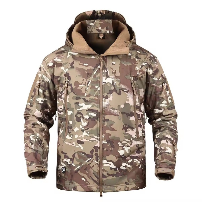 High Quality Men Multicam Combat Plus Size Soft Shell Winter Waterproof Tactical Jacket – Cotton-Padded Jacket and Mens Outdoor Tactical Coat price