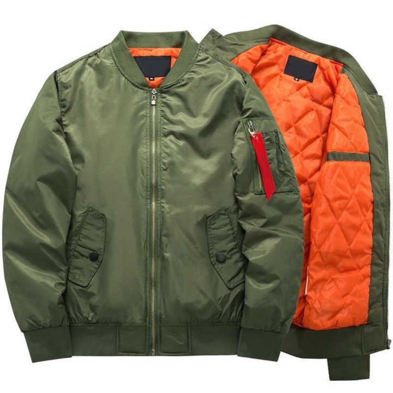 Hot Sale Mens Flight Bomber Jacket Windproof Warm for Winter Windproof Padded Thick Authentic Combat Coat Oversize – Hooded Jackets and Outdoor Jackets price