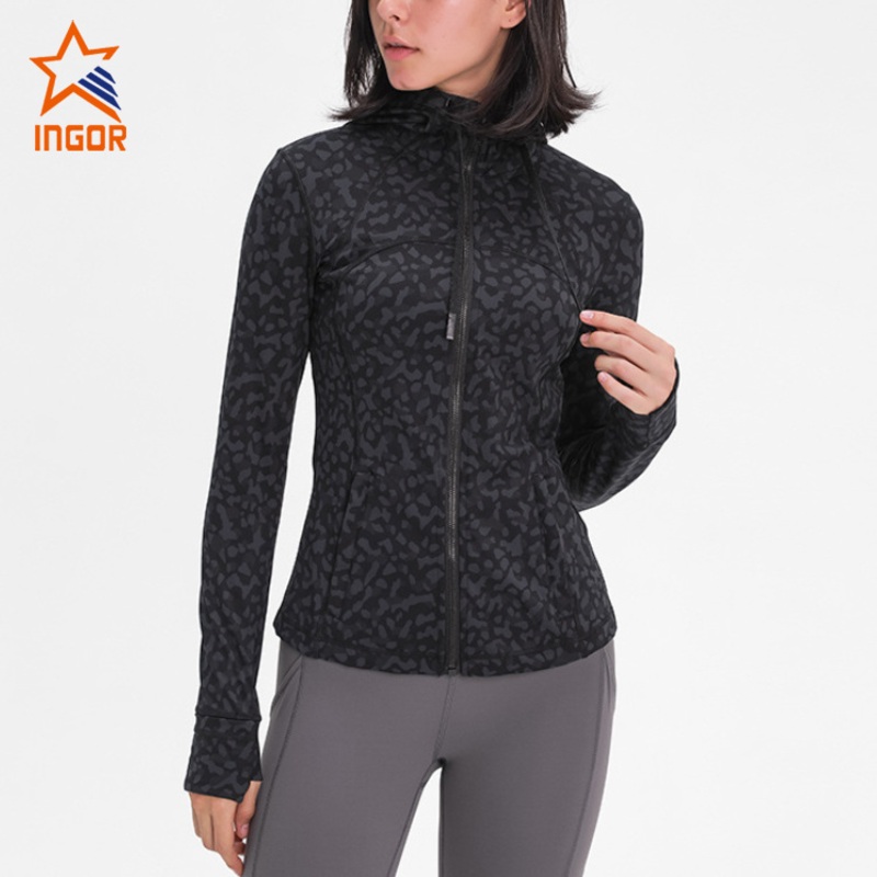 Ingor Sportswear Workout Clothing Wholesale Custom Clothing Women Activewear Yoga Jacket Fitness Workout Sports Gym Wear – Gym Wear and Sports Wear price