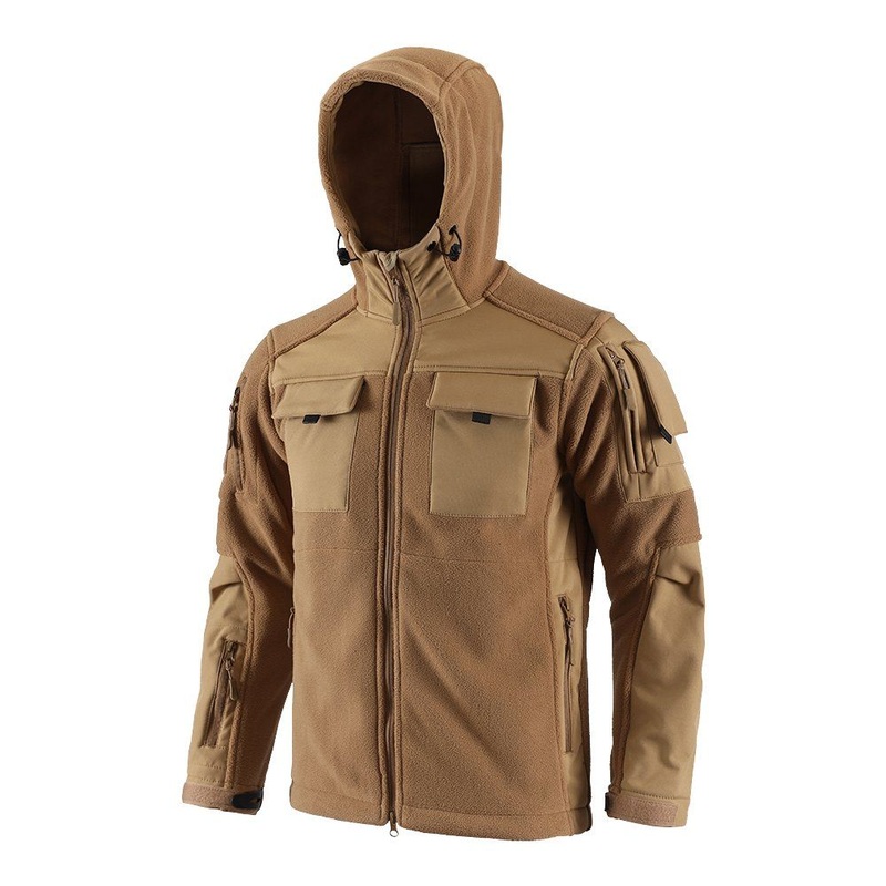 Khaki Custom Mens Fleece Jackets Ranger Green Tactical Sport Warm Fleece Outdoor Windproof Warm Winter Coats – Winter Coats and Windproof Jacket price