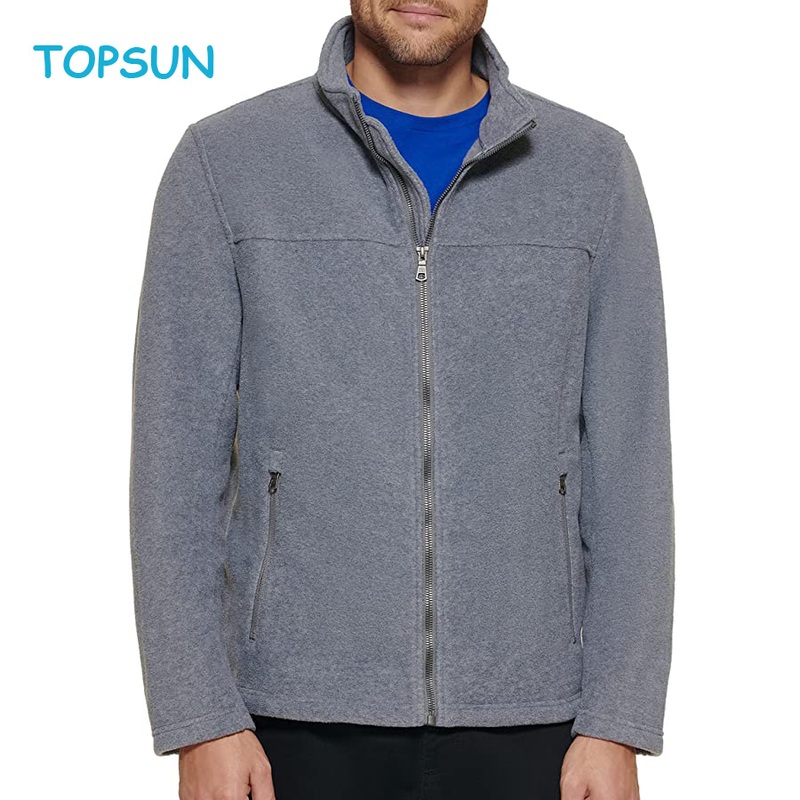 Men Full Zip up Outdoor Polyester Polar Fleece Winter Jacket – Winter Jacket and Waterproof Jacket price