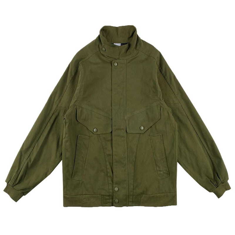 No Minimal Mens Vintage Stand Softshell Flight Bomber Lightweight Canvas Zipper Outdoor Spring Casual Solid Pattern Jacket – Men Jacket and Winter Jackets price
