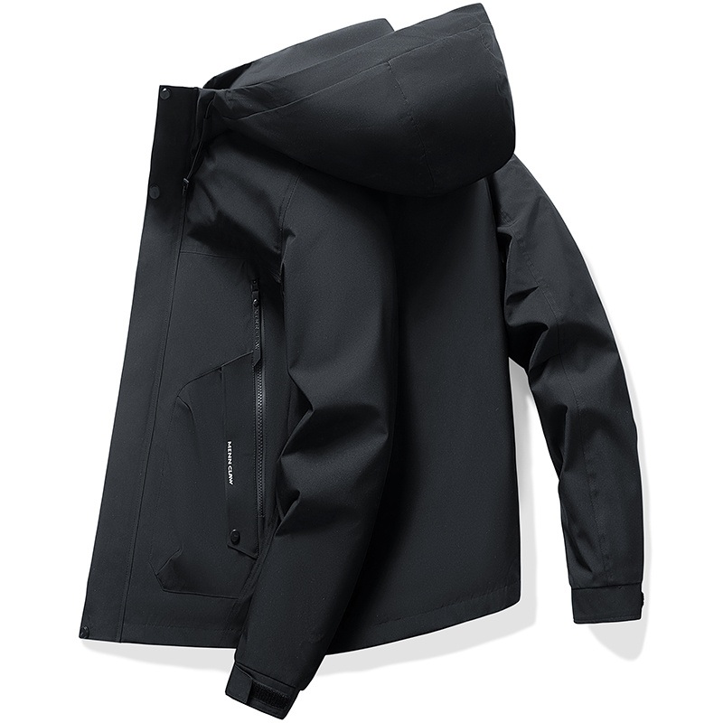 Oversize 5XL Waterproof Wind-Resistant Zipper Comfortable Men Hooded Outdoor Jacket – Men Hooded Outdoor Jacket and Waterproof Wind-Resistant Outdoor Jacket price