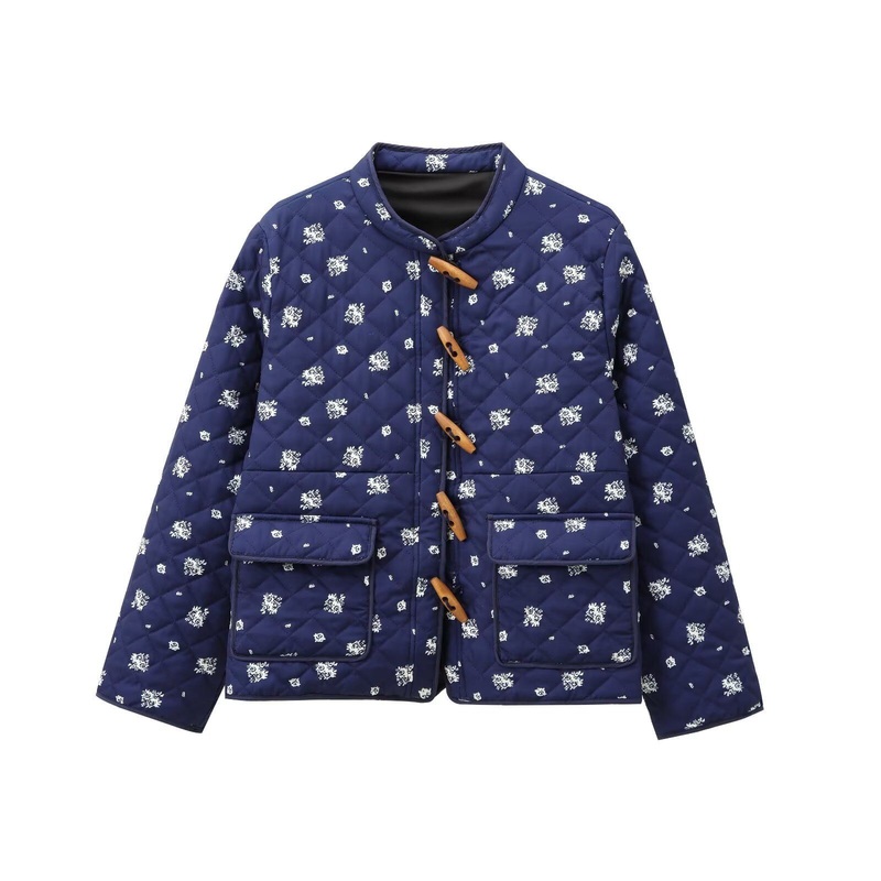 Stylish Single-Breasted Color-Blocking Cotton-Padded Coat for Trendy Looks – Down Coat and Customized Coat price