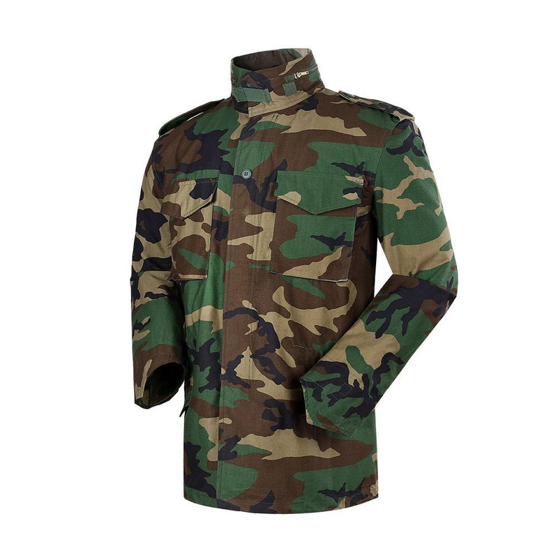 Tactical Softshell Jacket Warm Fleece Jacket M65 Winter Parka Woodland Color – M65 and Camouflage Suit price