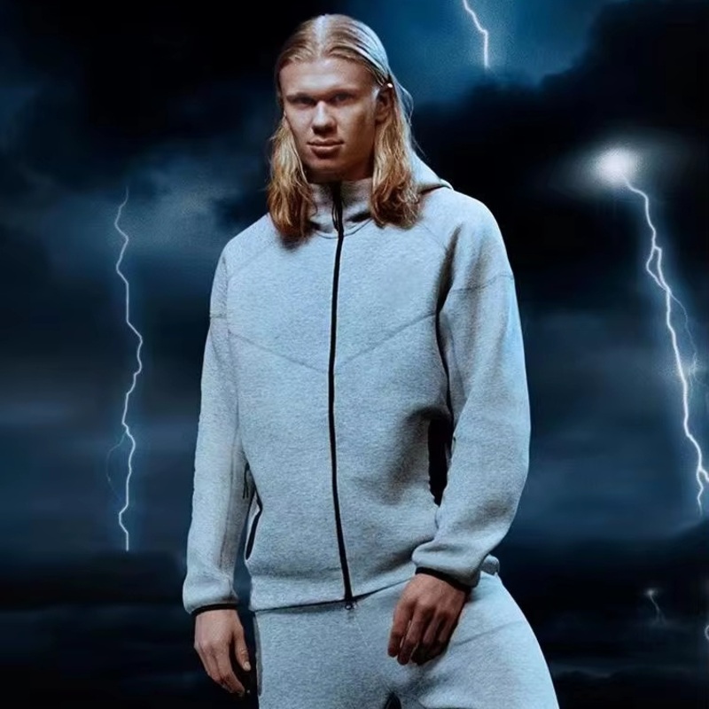 Tech Fleece Original Luxury Logo Cotton Casual Men Sweatsuit 2PCS Thick Material Winter Men Jacket and Pant Tracksuit – Designer Tracksuit and Long Sleeve Hooded Sweatshirts price