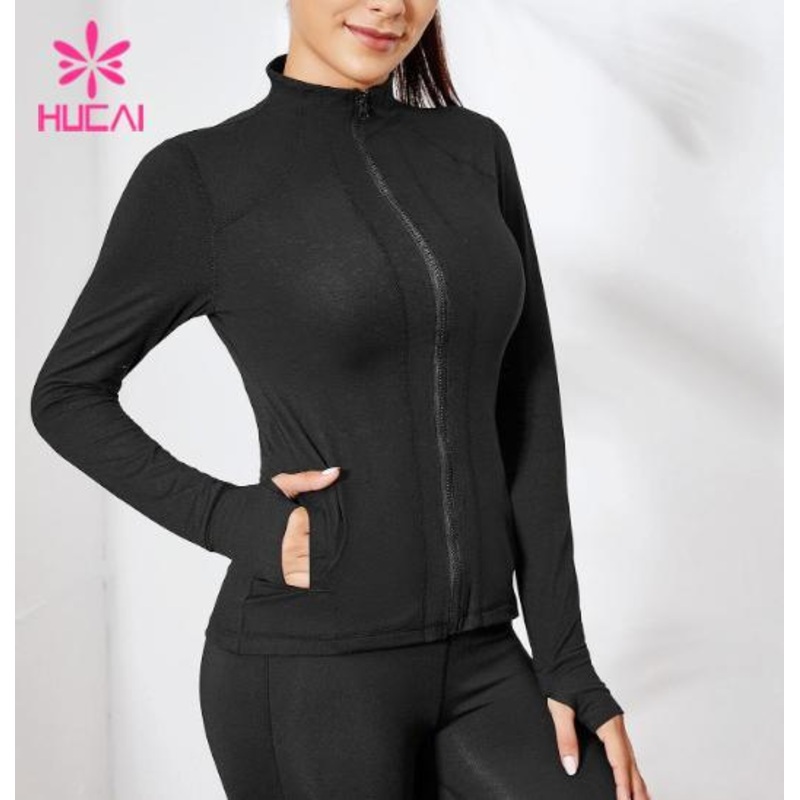 Wholesale Running Women Active Wear Sports Yoga Gym Jacket – Gym Jacket and Yoga Jacket price