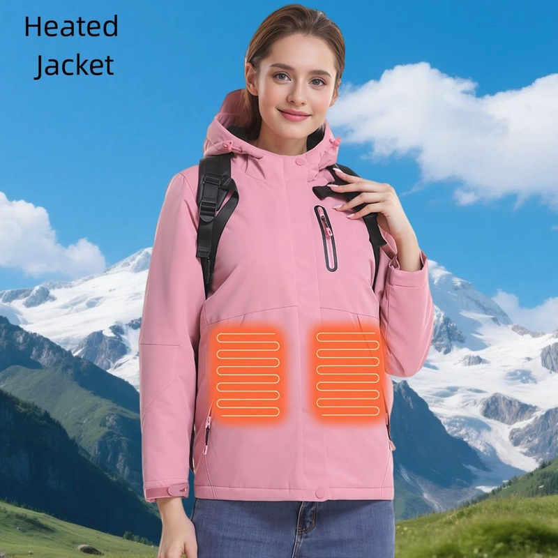 Windbreaker Style Heated Jacket for Men and Women Smart Rechargeable Heated Clothing – Heated Clothing and Electric Heated Jacket price