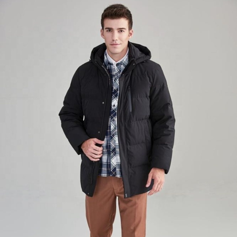 Windproof Breathable Overcoat Custom Fashion Popular High Quality Man Down Jacket – Down Jacket and Winter Jackets price