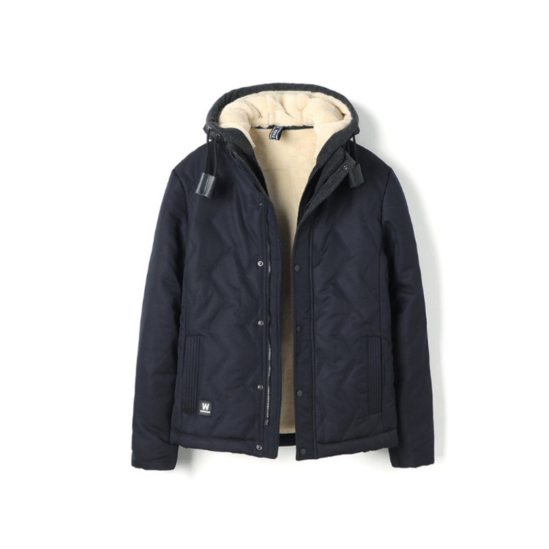 Winter Mens Padded Jacket Coat Thermal Fleece Lining Windproof Parka – Jacket and Softshell Jacket price