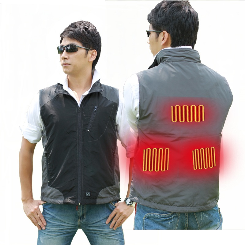 100% Polyester Fleece 7.4V Winter Windproof Sleeveless Heated Vest – Winter Mens Heated Vest and Battery Heated Hunting Vest price