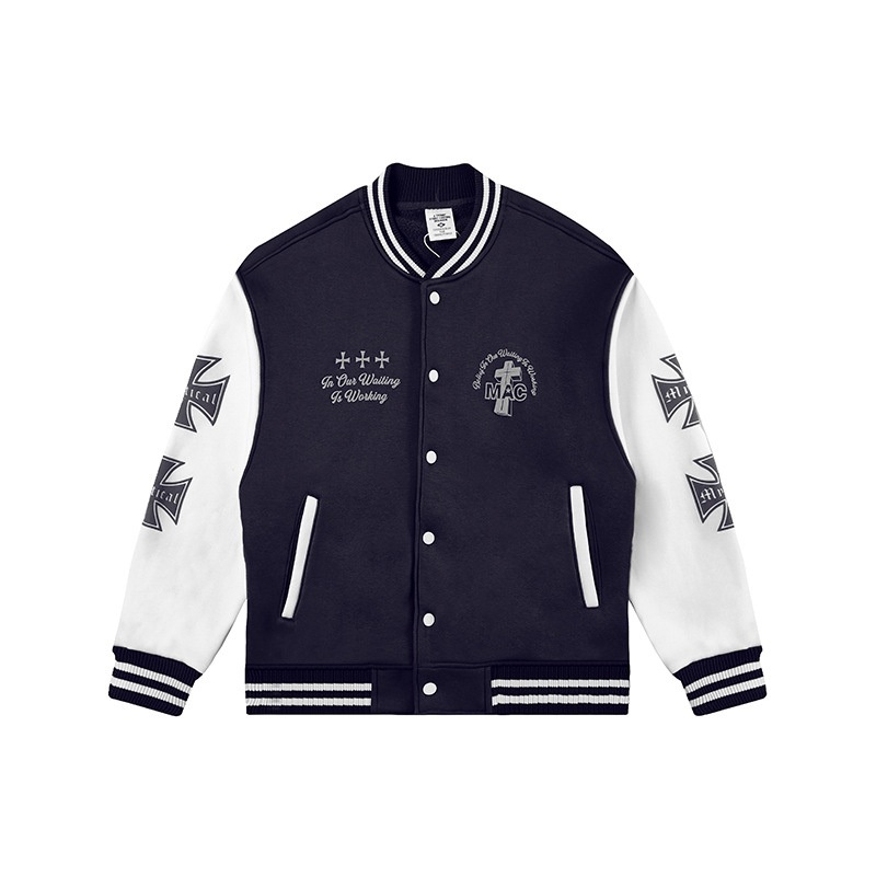 2025 Wholesale Mens Color Block Letter Print Varsity Jacket Long Sleeve Baseball Jacket Bomber Coat – Jacket and Baseball Jacket price