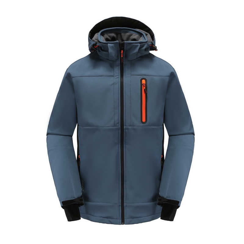 Custom Embroidery Logo Cheap Softshell Breathable Detachable Hooded Tactical Coat Casual Ski Hiking Winter Soft Shell Windbreaker Jacket – Softshell Jacket and Waterproof Jacket price