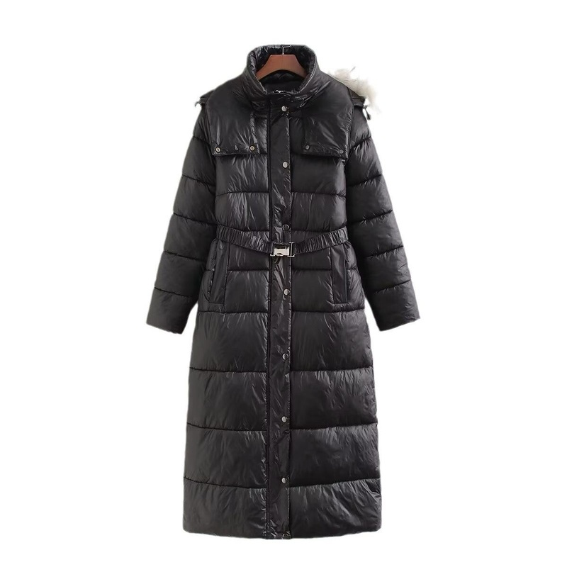 Customized Stylish Long Cotton-Padded Coat with Luxurious Fur Collar – Down Coat and Customized Coat price