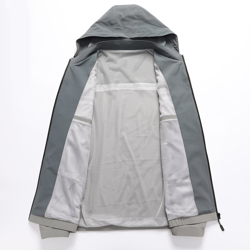 Factory Price Custom Zipper Windproof Hoodie Waterproof Soft Shell Windbreaker Warm Jacket – Windbreaker Jacket and Softshell Jacket price