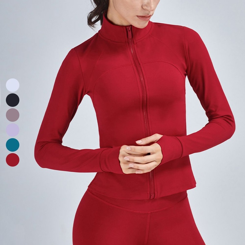 High-Quality Jogger Yoga Wear Suit Jacket High-Neck Zipper Sports Fitness Running Women Clothes – Yoga Wear and Sports Wear price