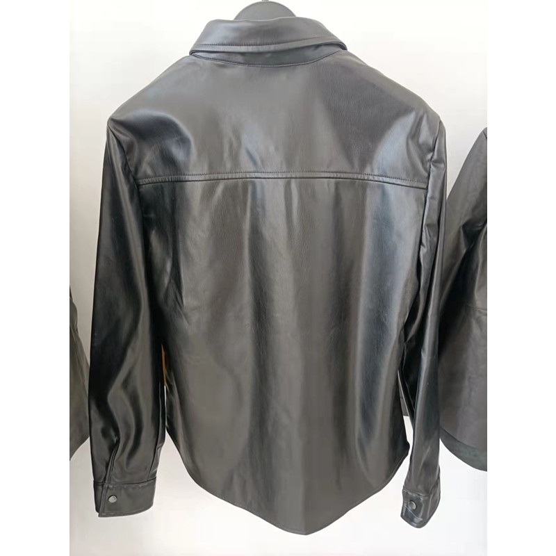 Leather Coats Wholesale Trench Leather Bomber Outerwear Jackets Shirt – Clothes and Clothing price