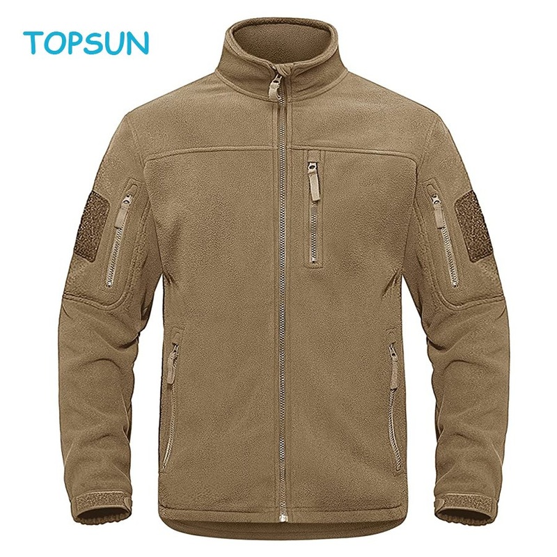 Men S Casual Stand Collar Outwear Winter Tactical Full-Zip Fleece Jacket – Rain Coat and Rain Jacket price