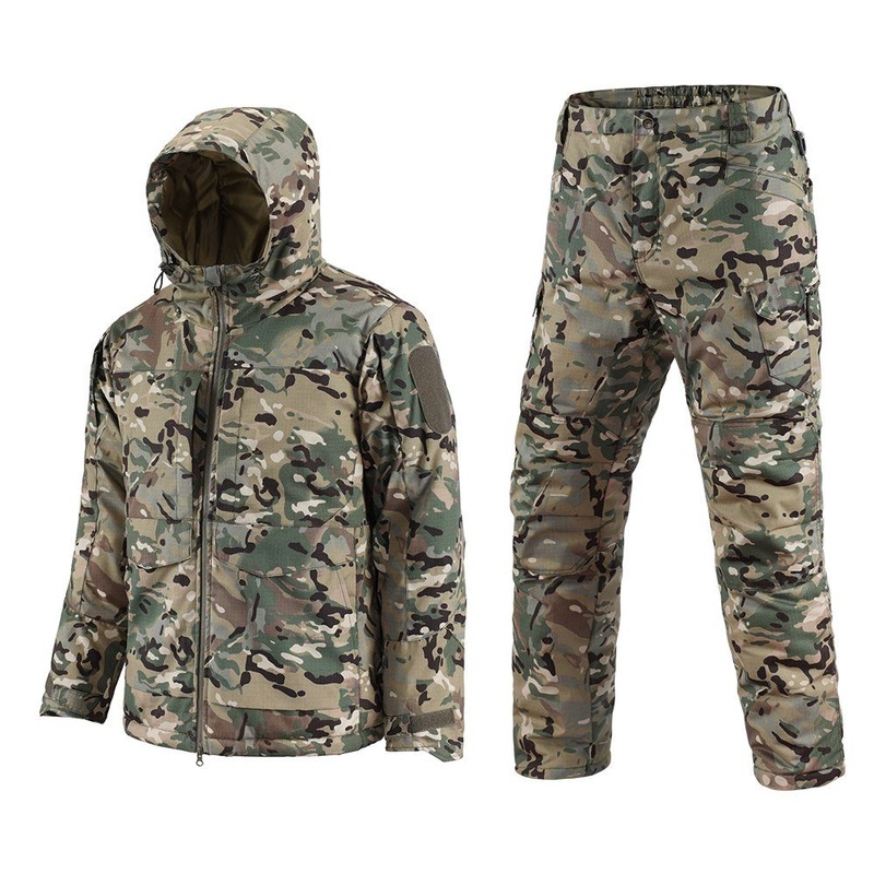 Men Winter Windproof Tactical Uniform Padding Jacket Suits – Tactical Padded Suits and Tactical Uniform price