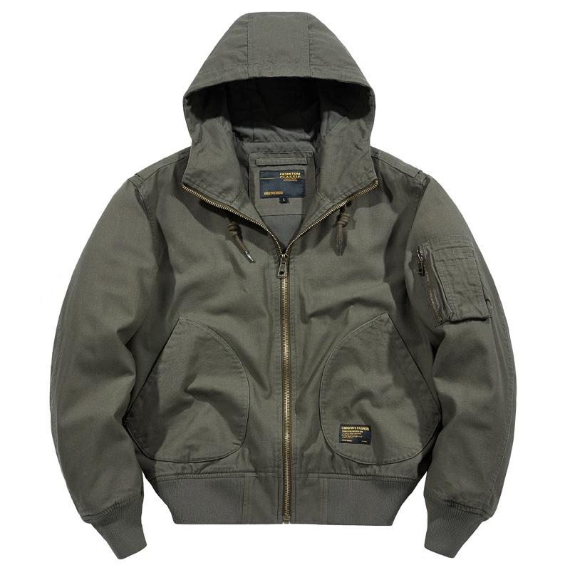 Mens Bomber Jacket, Custom Winter jacket with Hoodi, Zipper up Crop Jacket, Short Coat for Winter – Bomber Jacket and Winter Jacket price
