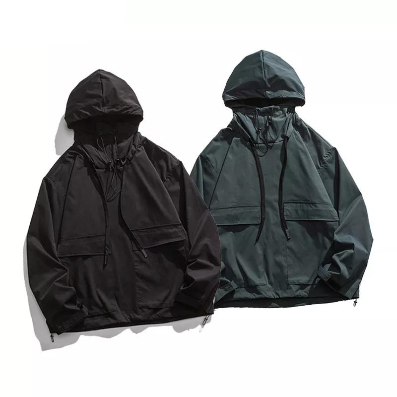 2023 Street Wear Men S Trench Coat Custom Jacket New Design Men S Waterproof Pullover Loose Hood Jacket – Jacket and Waterproof price
