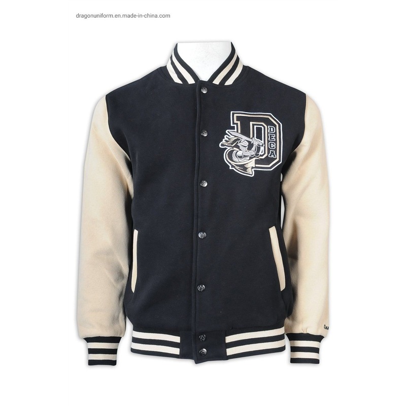 Custom Mens Long Sleeves Chenille Embroidery Patch Logo Baseball Contrast Varsity Jacket – Baseball Varsity Jacket and Customize Varsity Jacket price
