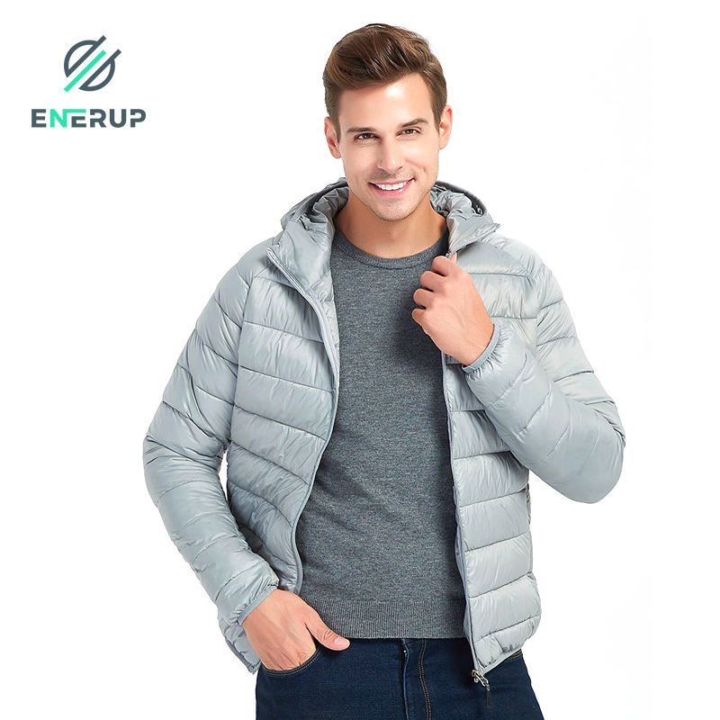 Enerup Mens Light Weight Winter Jacket with Hood – Plus Size Mens Jackets and Winter Leather Puffer Jackets price