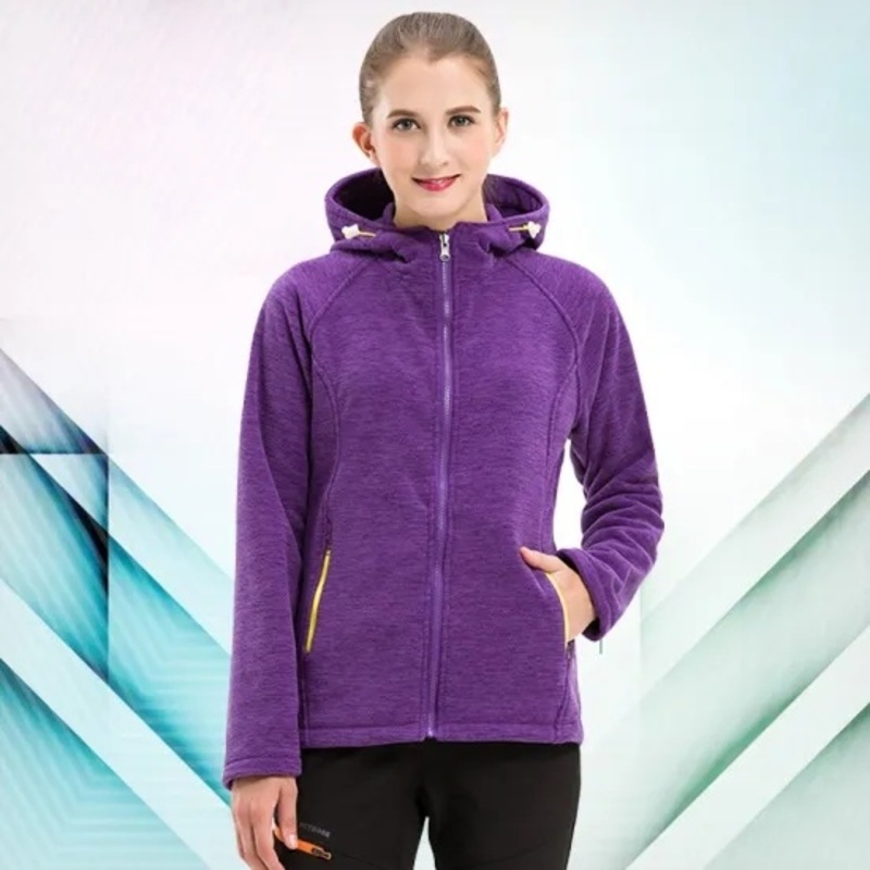 Factory Customized Fleece Outdoor Zipper-up Windproof Hoodied Keep Warm Jacket Autumn Winter – Polyester Fabric Jacket and Waterproof Fabric Jacket price