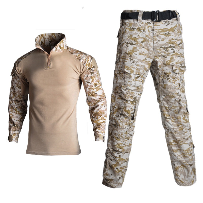 Long Sleeve Combat Suit Multicolor Camouflage Tactical Trousers High Quality Tactical Dress Waterproof Bdu Tactical Clothing Uniforms – Jacket and Tactical Clothes price