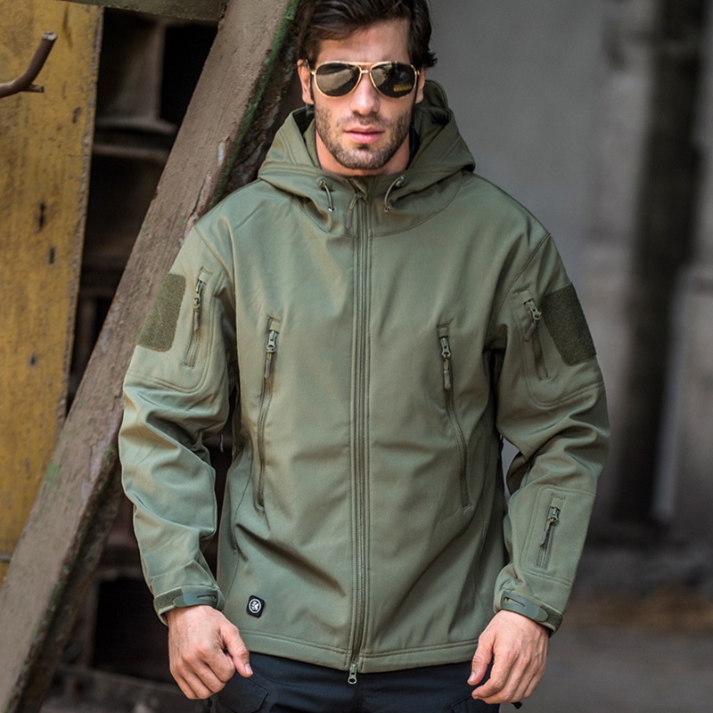 Men S Outdoor Winter Tactical Jacket Waterproof Soft Shell Hoodie Hiking Camping Jacket Special Operations Hunting Jacket Camouflage Jacket – Waterproof Hoody Coat and Soft Shell Combat Jacket price