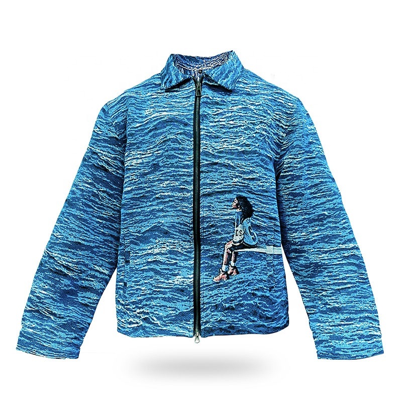 Mens Hip Hop Streetwear Zip-up Tapestry Jacket Custom Quick Sza Clothing with Turn-Down Collar and Autumn Pattern Custom – Down Collar Jacket and Custom Dragon Z Ball Jack price