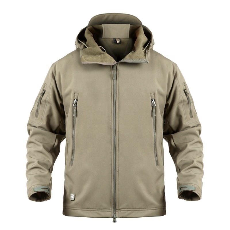 Outdoor Tactical Fleece Uniform Casual Hooded Men Thermal Clothes Softshell Jackets Hunting – Hunting Wear and Outdoor Jackets for Hunting price