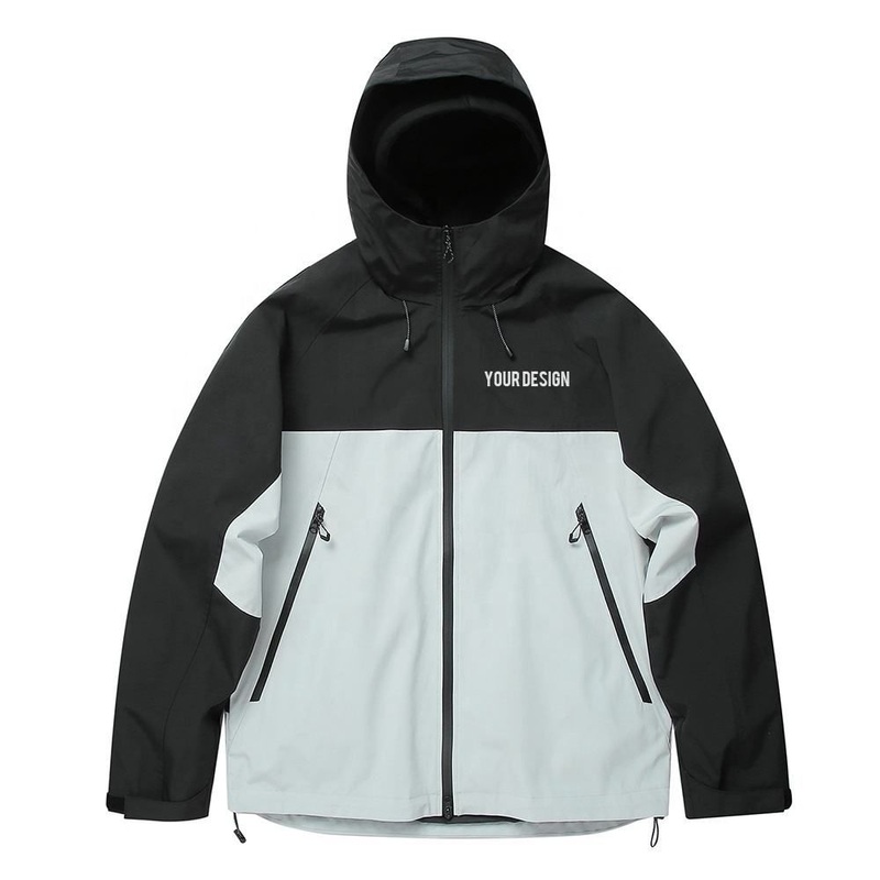 Plain Color Block Hooded Waterproof Windbreaker Jacket Unisex Custom Logo Outdoor Hiking Softshell Trackjacket Men – Windbreaker Jacket and Jacket price