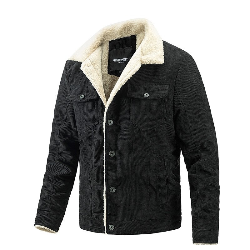 Yuemai Winterthermal Insulation Insulation Thickened Fleece Corduroy Tactical Jacket – Protective Softshell Jacket and Combat Anti-Stretch Jacket price
