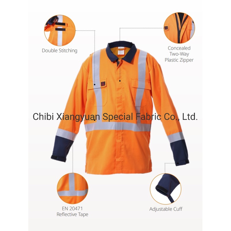 100%Cotton 100% Polyester Nylon Dyed Fabric Fr Clothing Jacket for Industry Safety Uniform – Cotton Workwear and Protective Fabric price