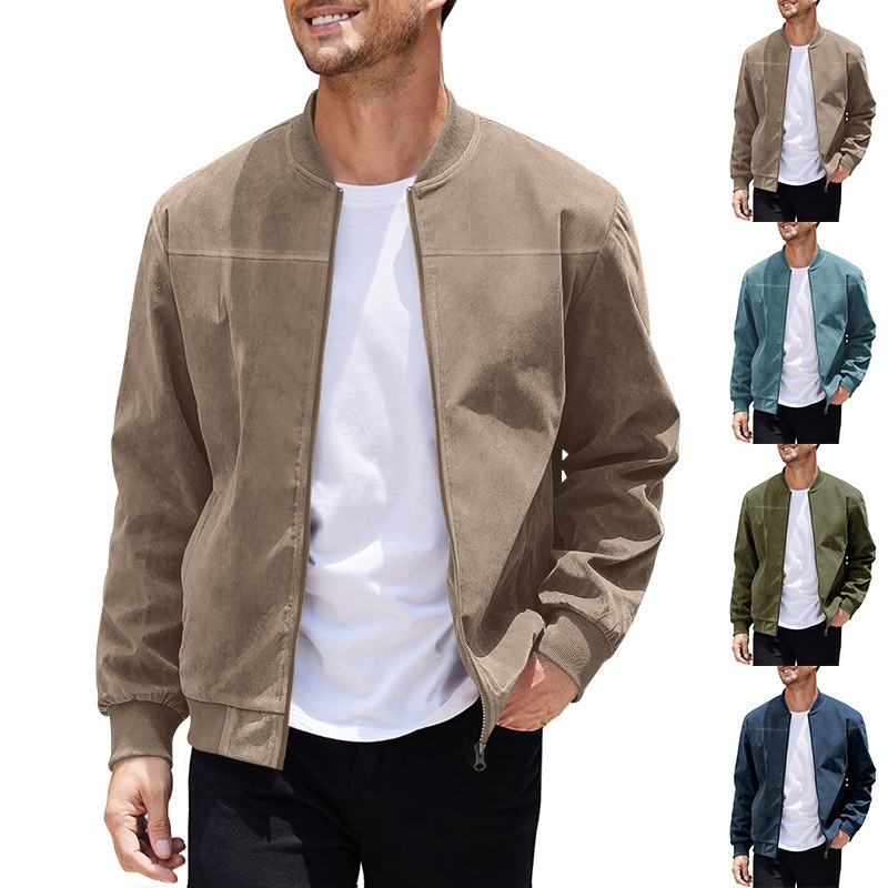 50% Cotton 50% Polyester High Quality Casual Mens Zipper Varsity Baseball Jacket – Cotton Polyester Casual Jacket and Casual Mens Varsity Jacket price