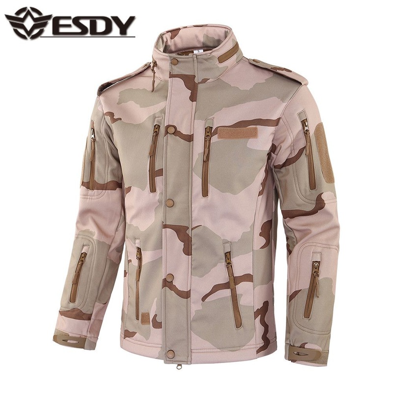 Esdy Tactical Style Soft Shell Field Jacket Camouflage Hooded Jacket – Tactical Softshell Jacket and Custom Jacket price