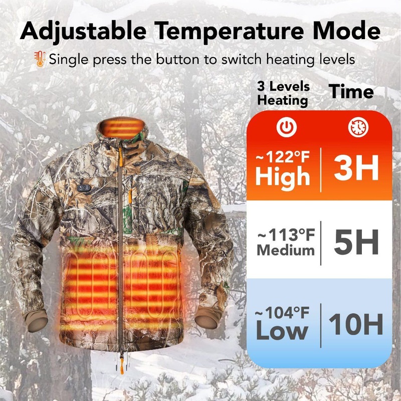 Hunting Heated Jacket for Men Women- Winter with Battery Pack – Heated Jacket and Hunting Heated Jacket price