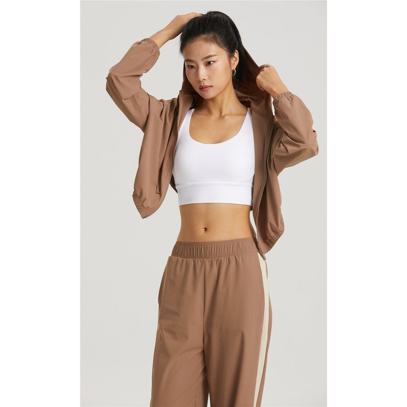 Loose Long Sleeve Gym Tops Sweat Wicking Yoga Hooded Jackets for Women – Sport Rain Jacket and Waterproof Sports Jacket price
