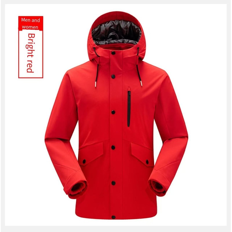 Mens and Womens Windproof and Warm Two-Piece Outdoor Hiking Suit for Couples – Outdoor Waterproof Jacket and Outdoor Jackets price