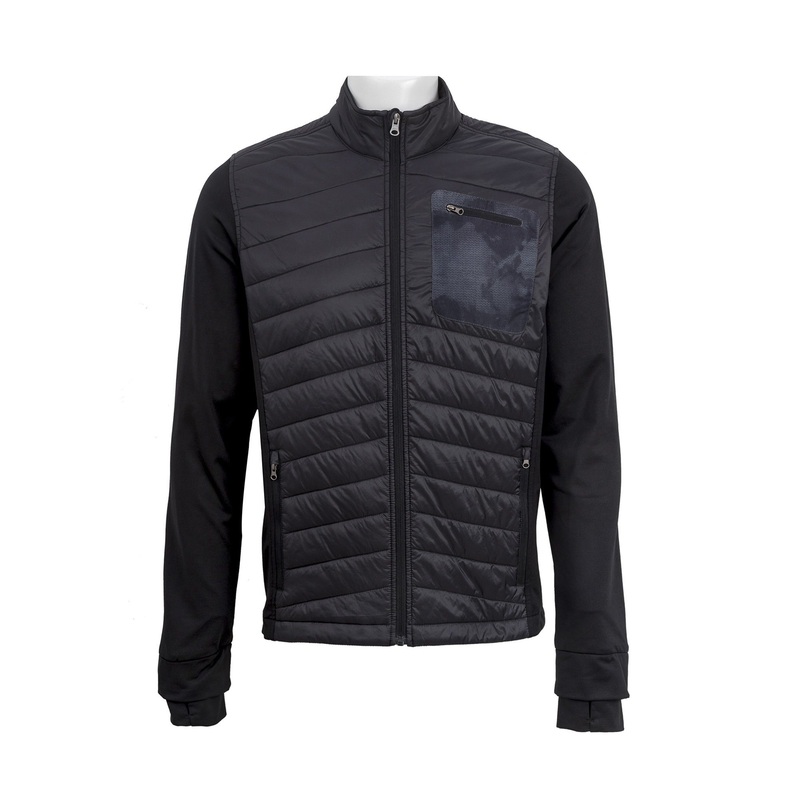 Mens Stand Collar Long Sleeve Jacket with Lightweight Padded Body and Knitting Sleeve – Fall Jacket and Hiking Jacket price